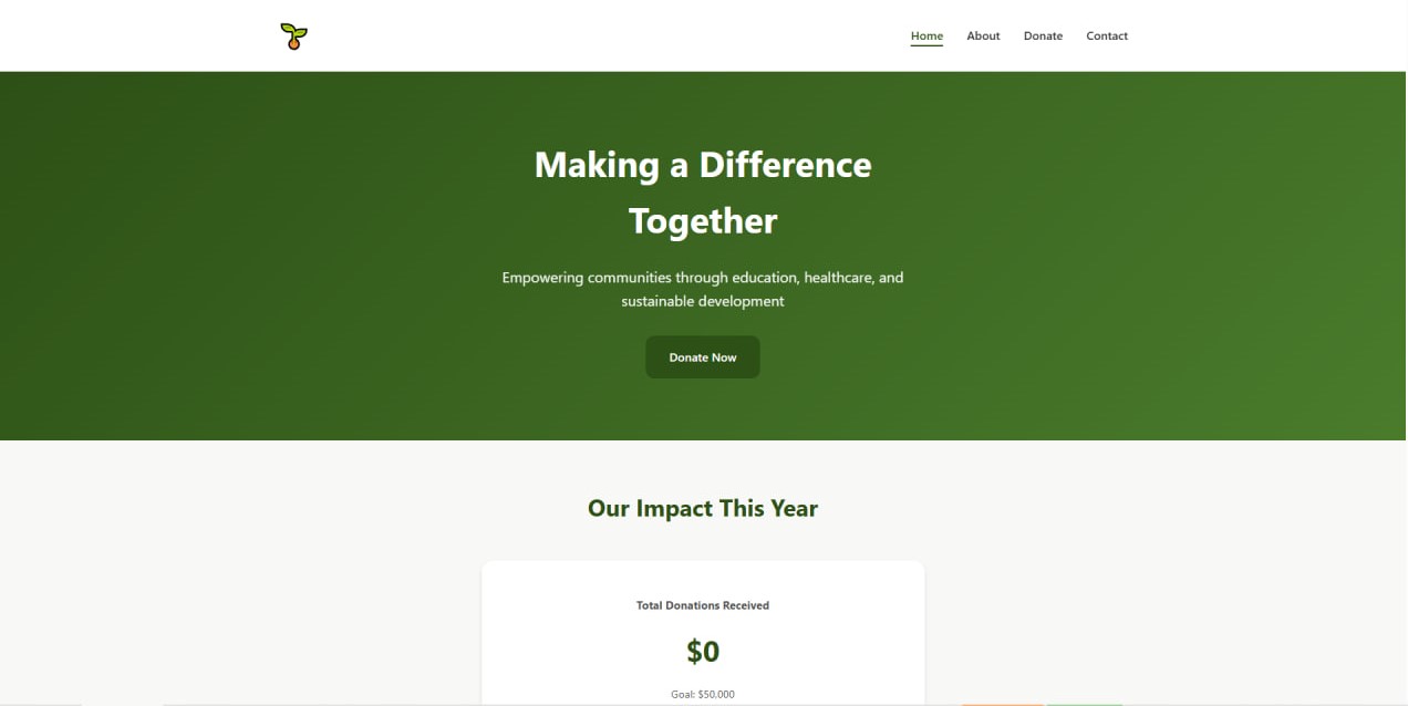 NGO Website – Community Outreach Platform