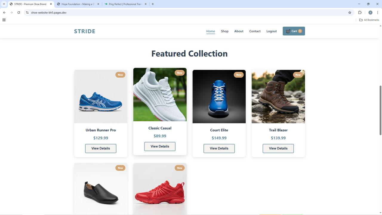 Image of a running shoe or e-commerce screen